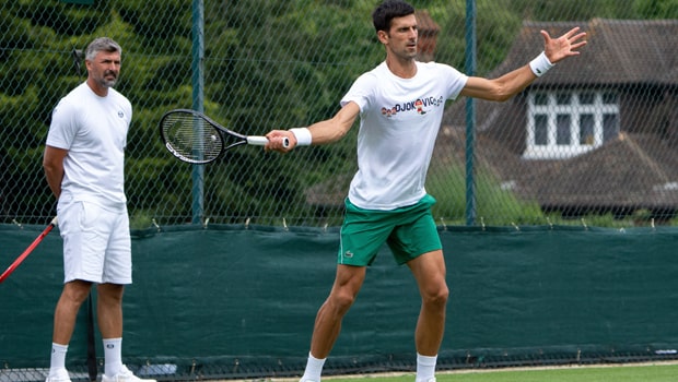 Goran Ivanisevic and Novak Djokovic