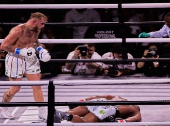 Jake Paul Knocks Out Tyron Woodley In Sixth Round of Rematch