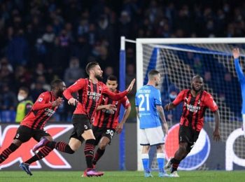 Giroud sends Milan two points clear of Inter